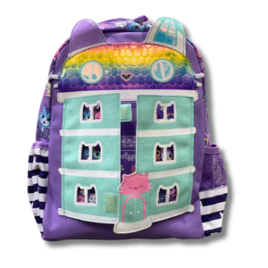 Smiggle Kitty Rainbow House School Backpack (14 inch)