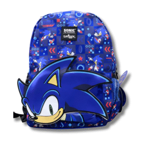 Smiggle Sonic The Hedgehog Blue 3D School Backpack (14 inch)