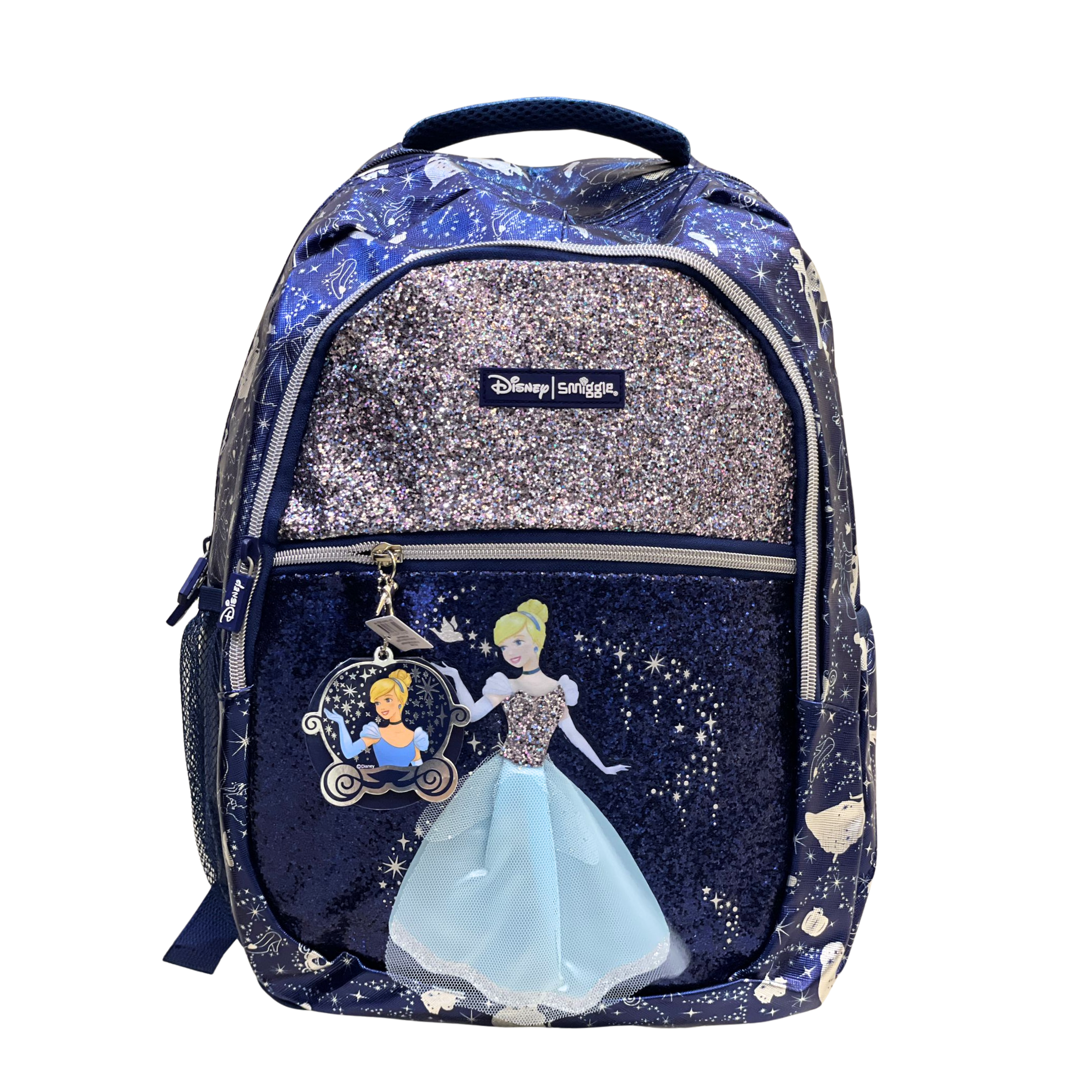 Smiggle Disney Cinderella Sparkle Princess School Backpack (18-Inch) – Girls