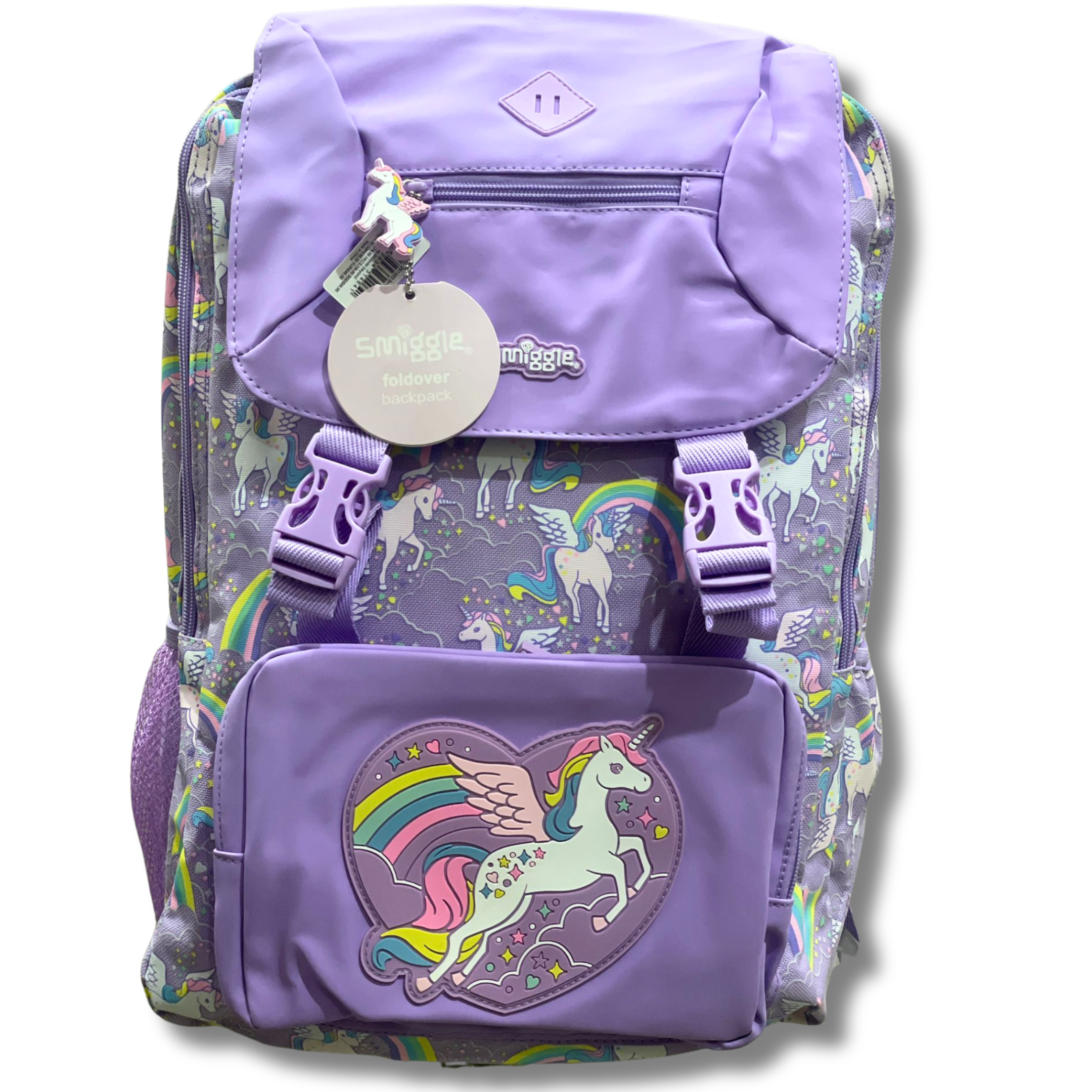 Smiggle Magical Unicorn Dreams Foldover School Backpack (18-Inch)