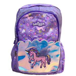 Smiggle Magical Unicorn Fantasy Holographic School Backpack (18-Inch) – Girls