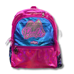 Smiggle Barbie Glam Shine Pink & Blue Backpack (14 inch)