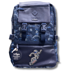 Smiggle Space Rider Foldover Boys School Backpack (18-Inch)