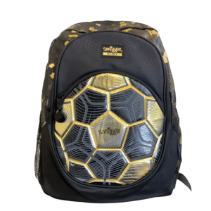 Smiggle Black & Gold Football School Backpack (18-Inch) – Boys