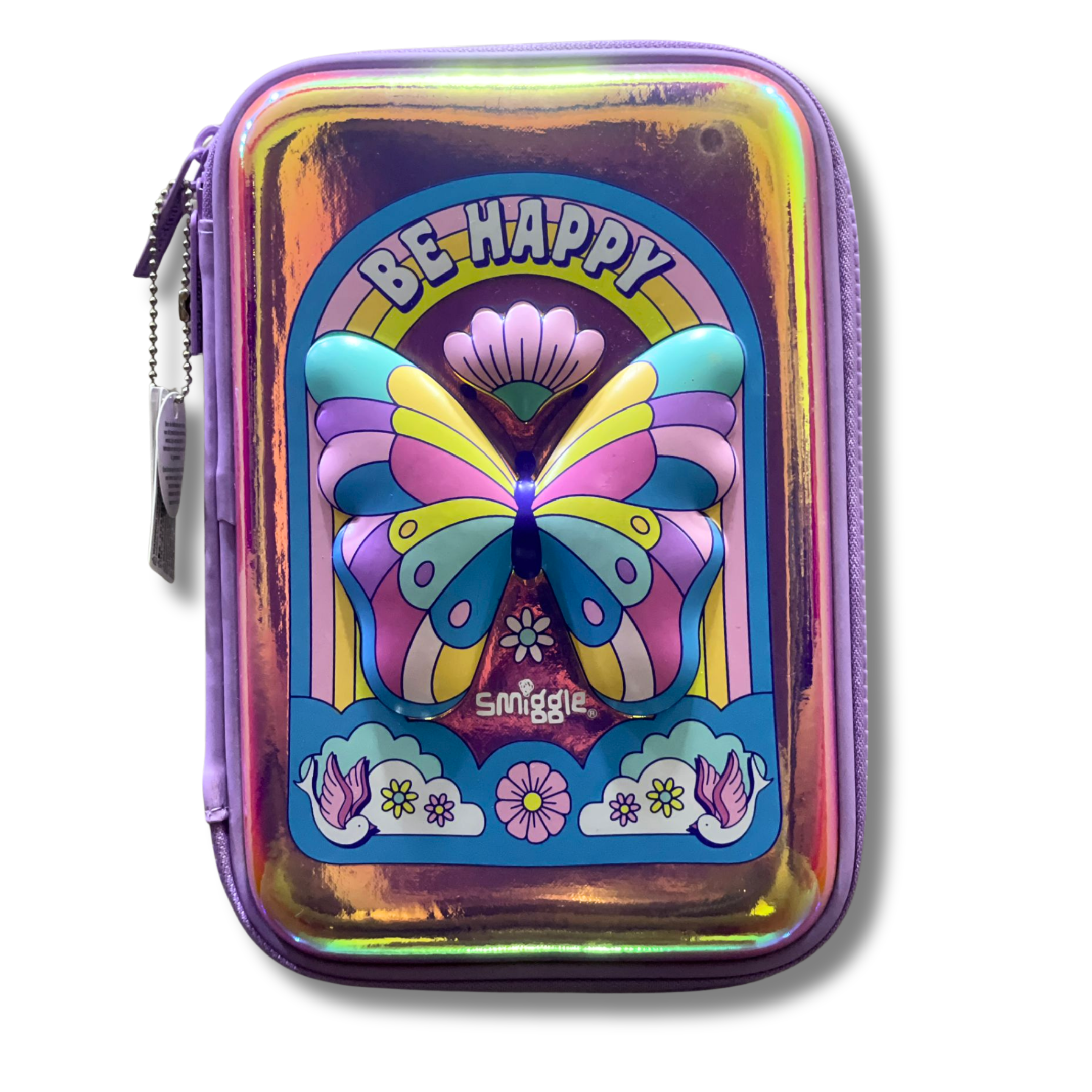 Smiggle Be Happy Butterfly 3D Hardtop Pencil Case