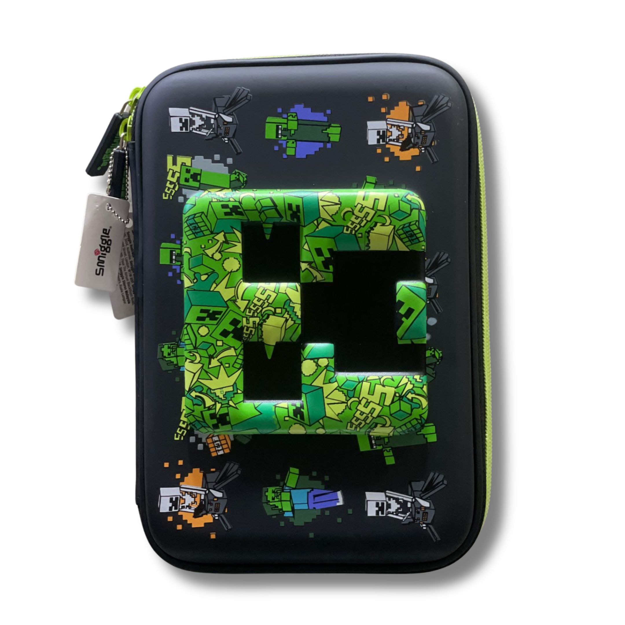 Smiggle Minecraft Creeper 3D Hardtop Pencil Case
