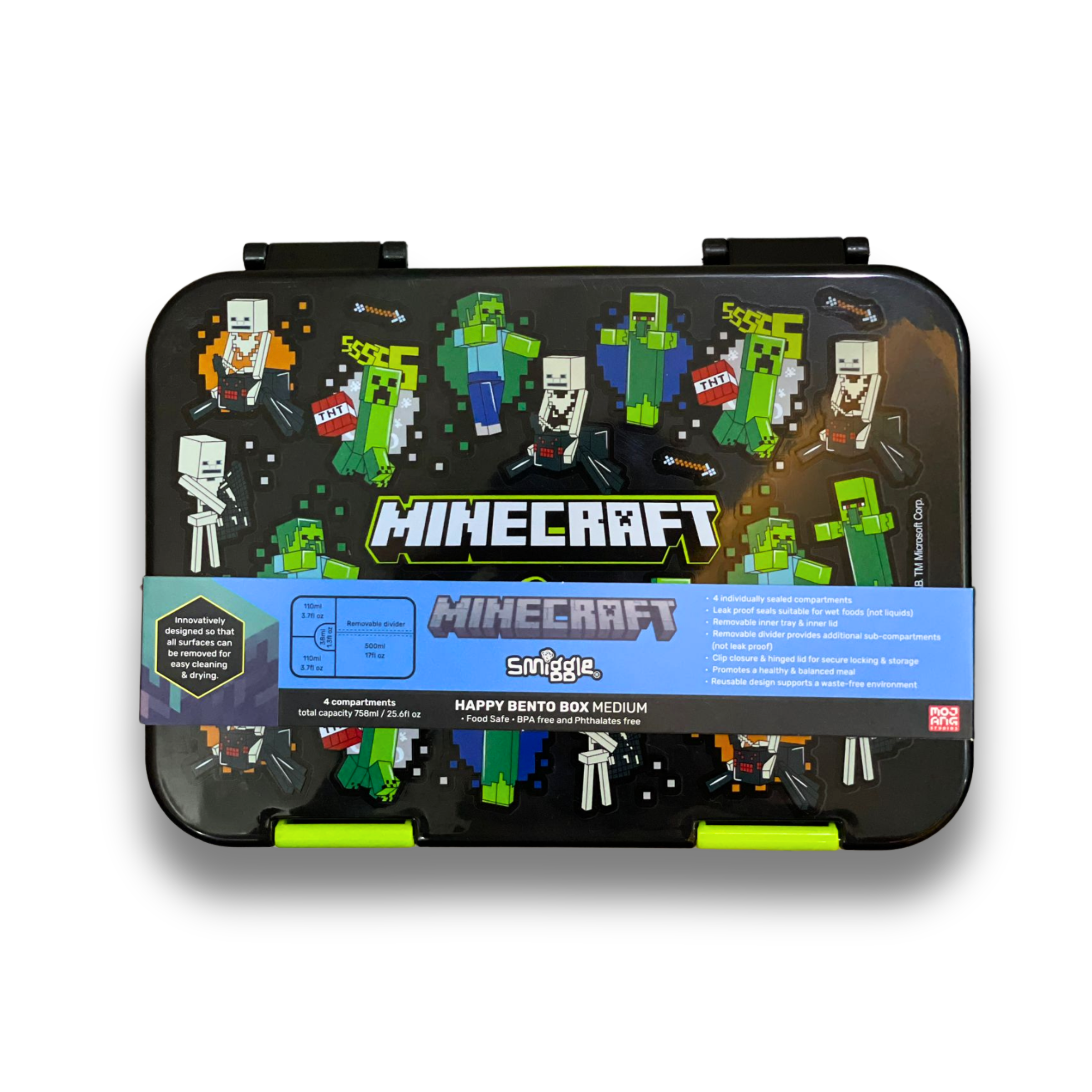Minecraft Adventure Lunch & Snack Box – Smiggle Edition
