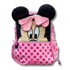 Smiggle Disney Minnie Mouse Pink Bow 3D School Backpack (14 inch)