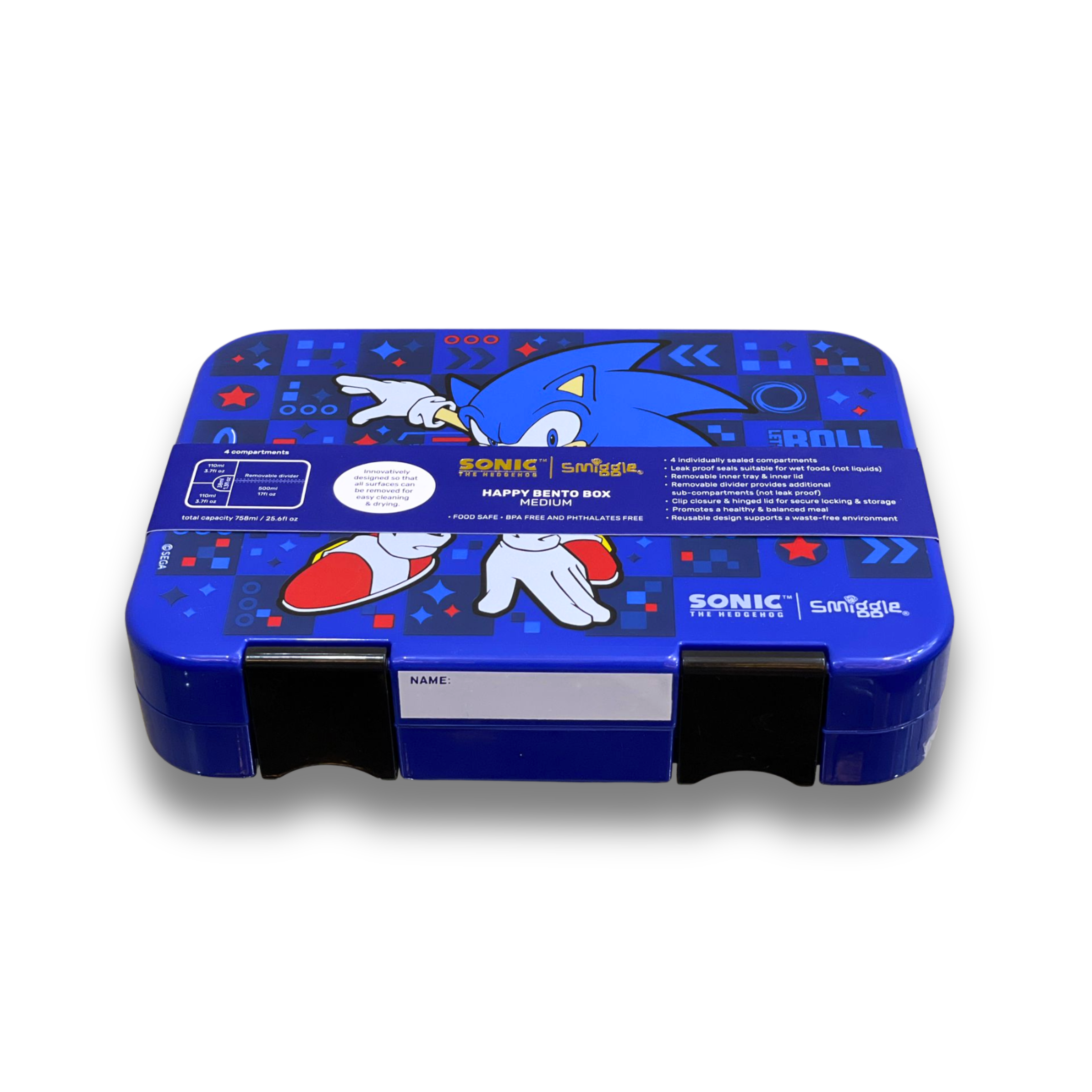 Sonic Turbo Lunch & Snack Box – Smiggle Edition