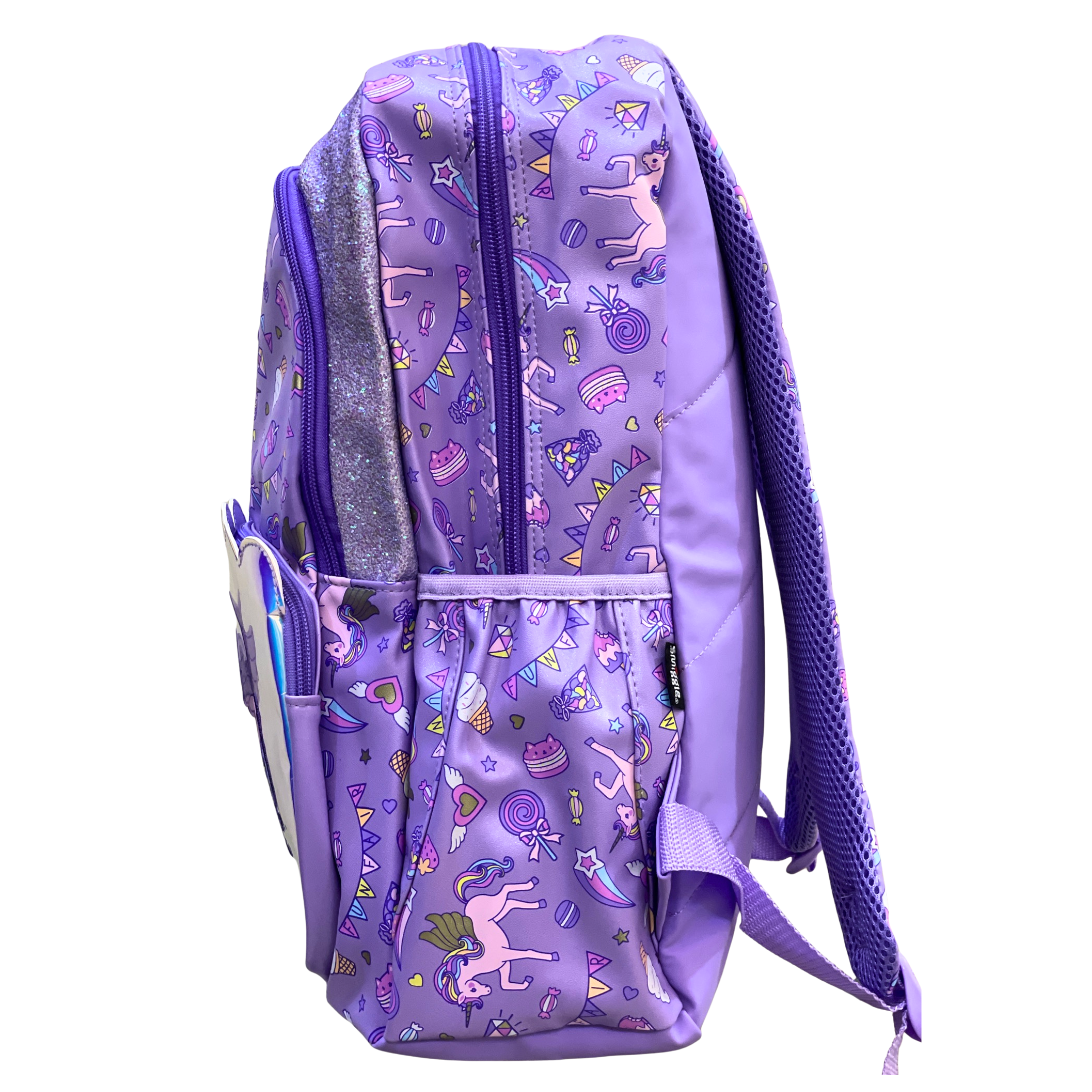 Smiggle Magical Unicorn Fantasy Holographic School Backpack (18-Inch) – Girls - Image 3