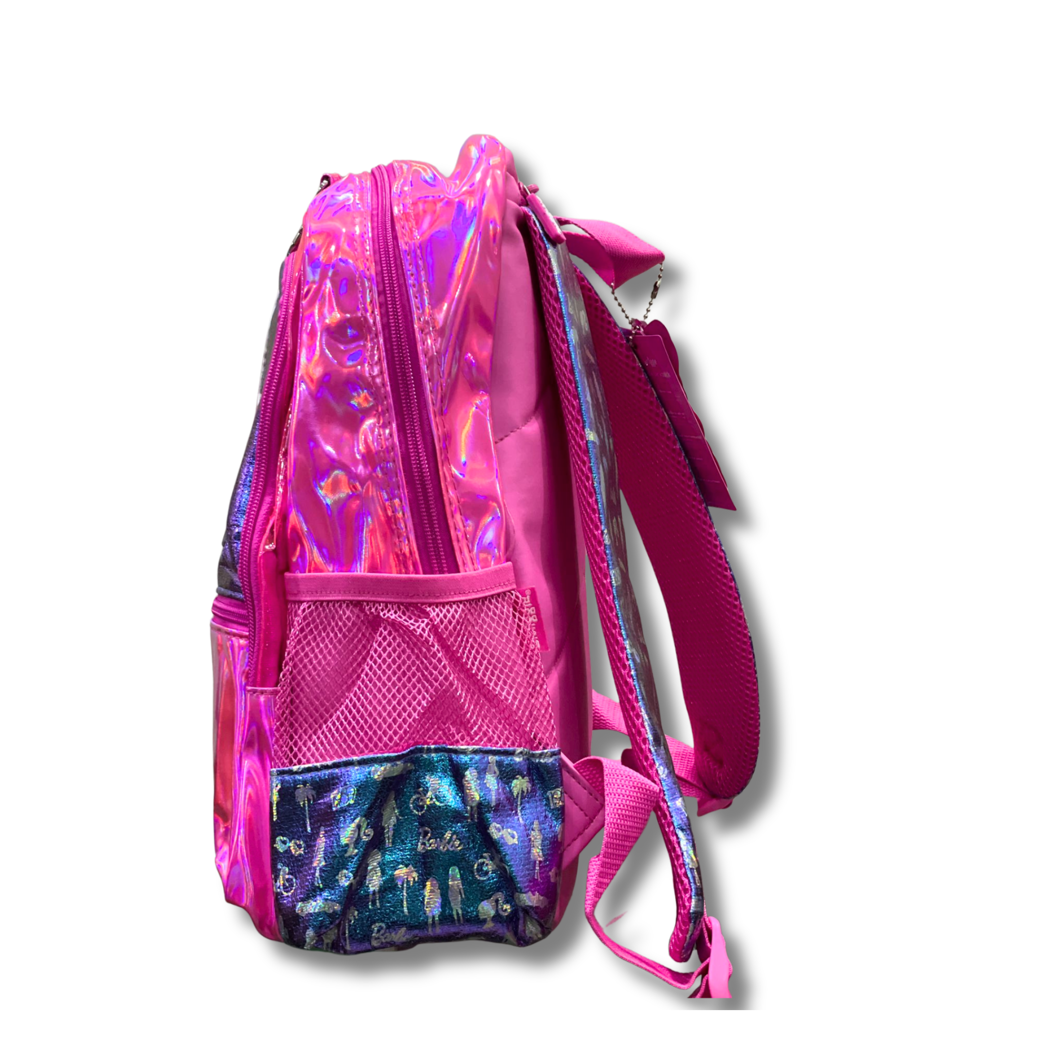 Smiggle Barbie Glam Shine Pink & Blue Backpack (14 inch) - Image 4