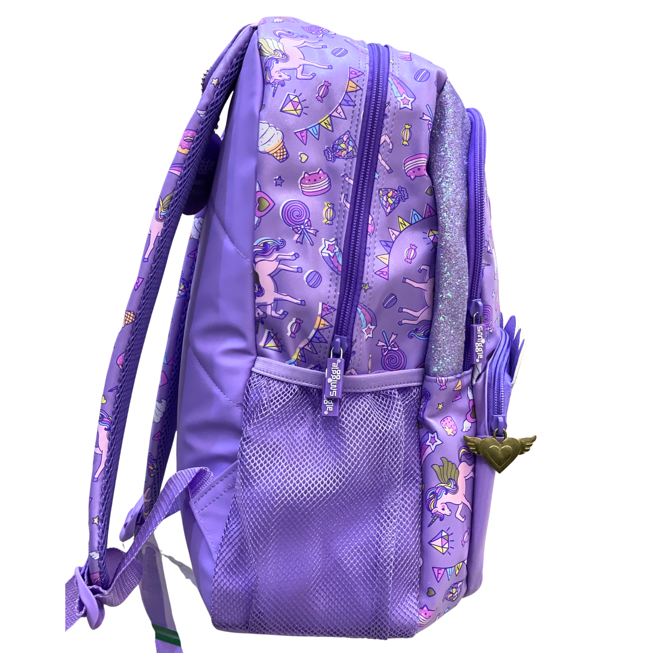 Smiggle Magical Unicorn Fantasy Holographic School Backpack (18-Inch) – Girls - Image 4