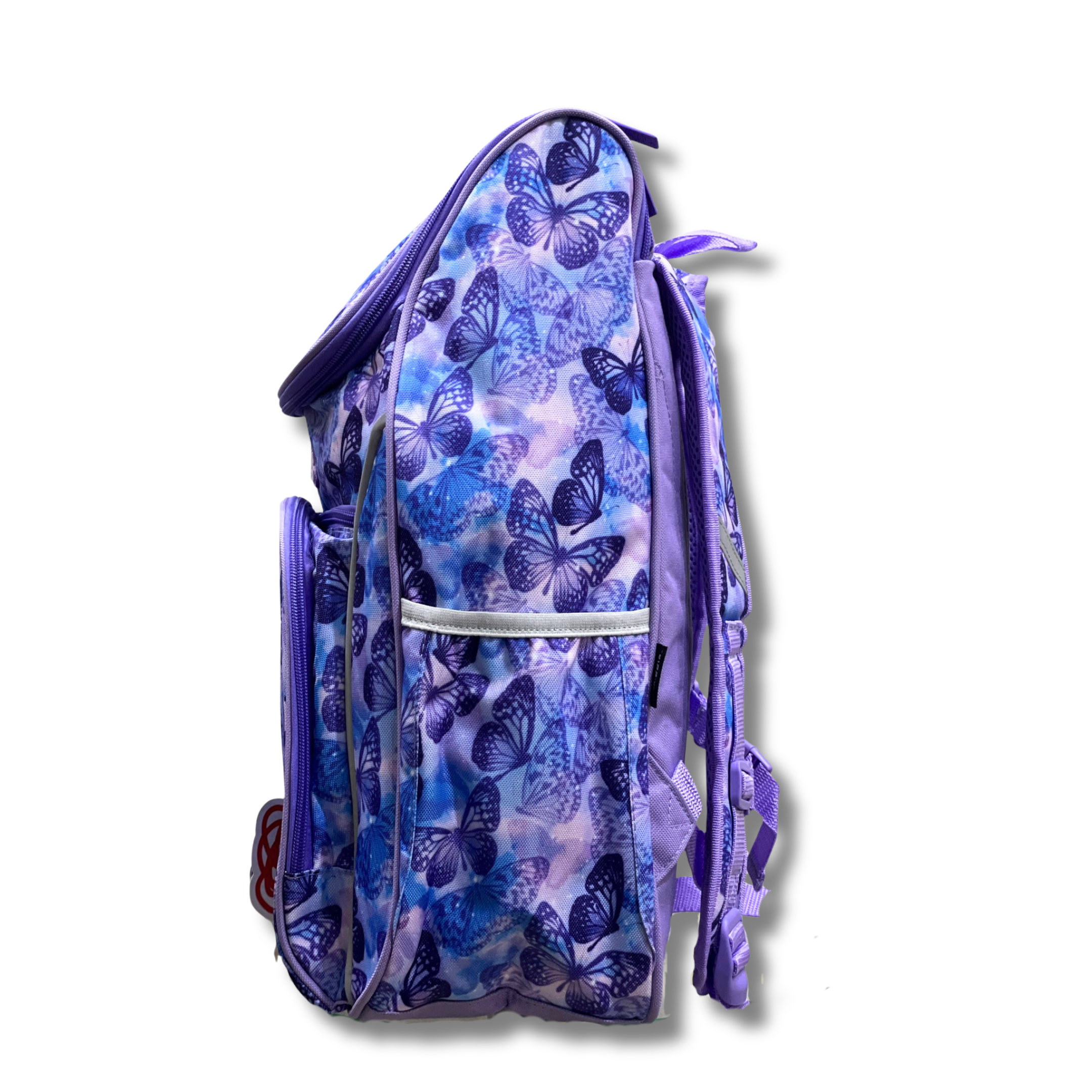 Smiggle Purple Butterfly Bloom Girls School Backpack (18-Inch) - Image 4