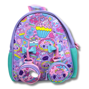 Vest 11" Sweet Cupcake Mini Backpack – Cute Round Pockets | Playgroup & Toddlers