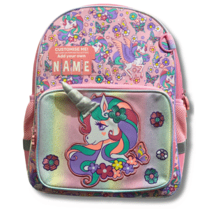 Vest 14" Unicorn Magic Backpack – 3D Horn | Custom Name Tag | Nursery–KG Girls