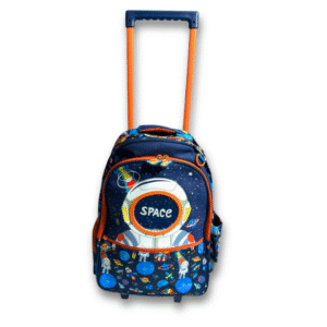 Original VEST 17 Inch Space Astronaut Trolley School Bag – Grade 1–3 Boys | Galaxy Theme