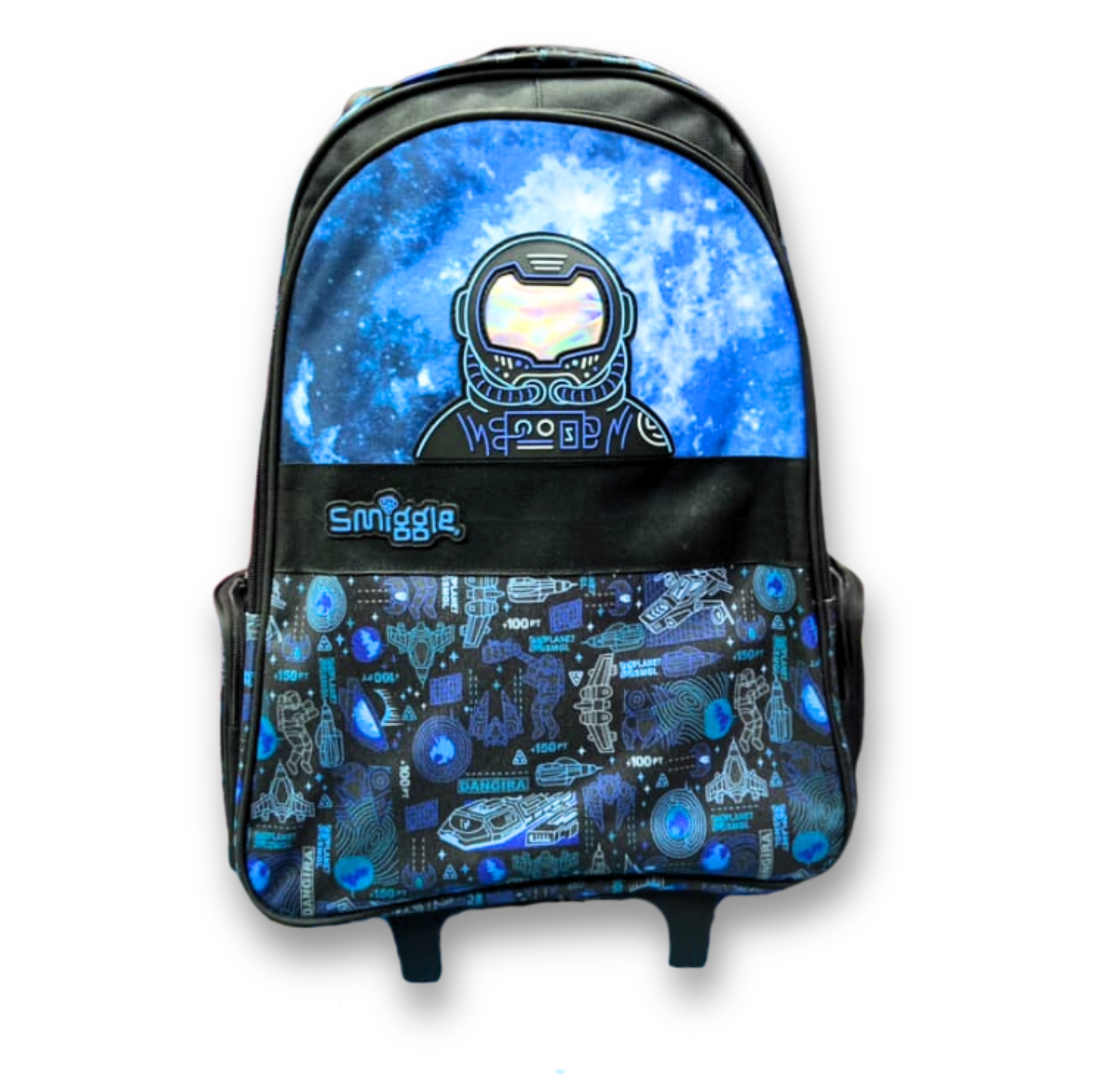 Original Smiggle Space Astronaut Trolley Bag – 20 Inch | Grade 1–5 School & Travel Rolling Backpack