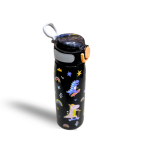 Kids Dinosaur Stainless Steel Water Bottle – 700ml | Flip-Top Straw Lid