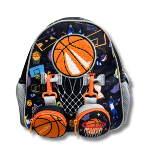 Vest 11" Mini Basketball Backpack – Sporty Round Pockets | Playgroup & Toddlers