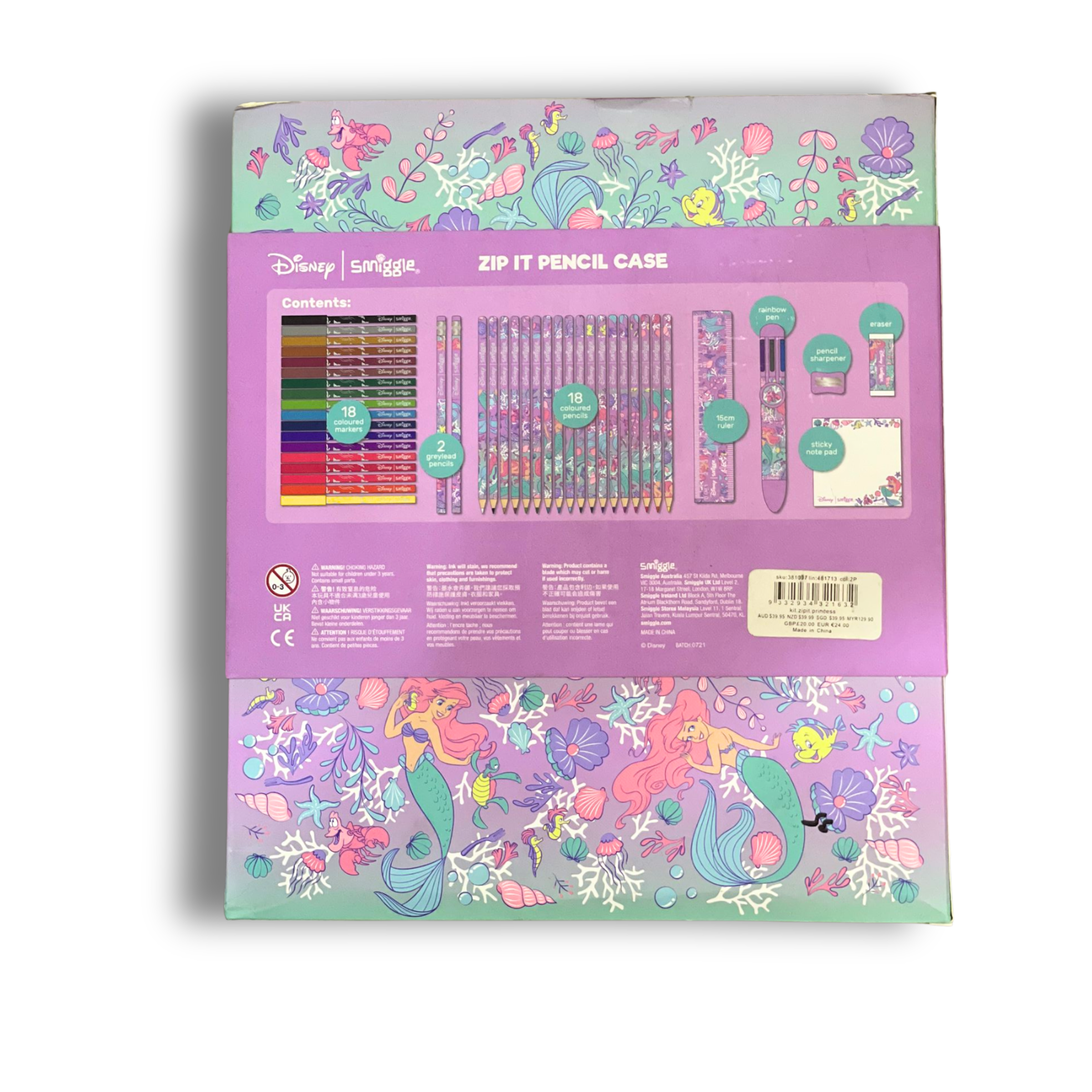 Mermaid Magic Holographic Stationery Zip Kit - Image 2