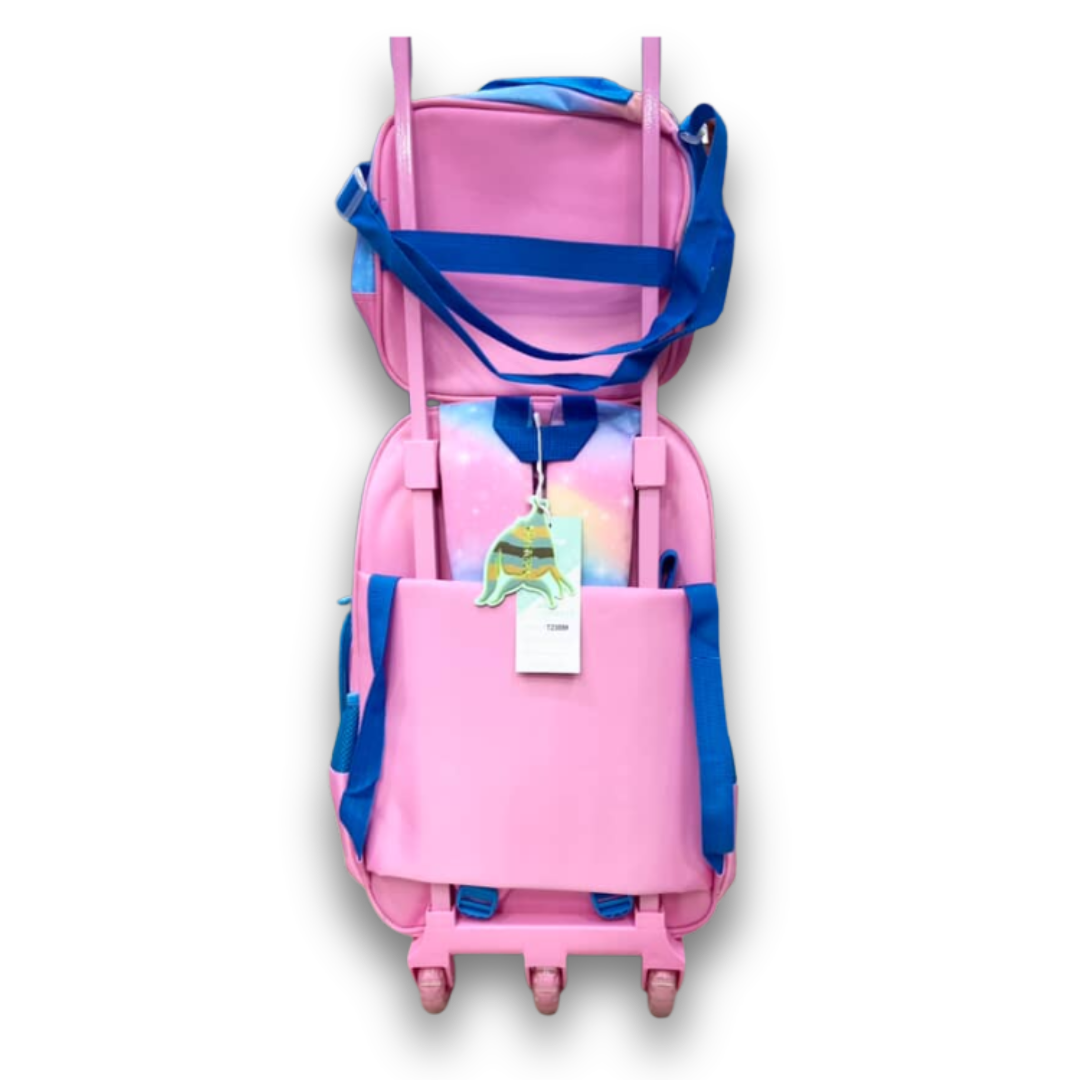 16 Inch Unicorn Trolley School Bag Set for Girls – Grade 1 till 3 | Includes Lunch Box & Pencil Case - Image 2