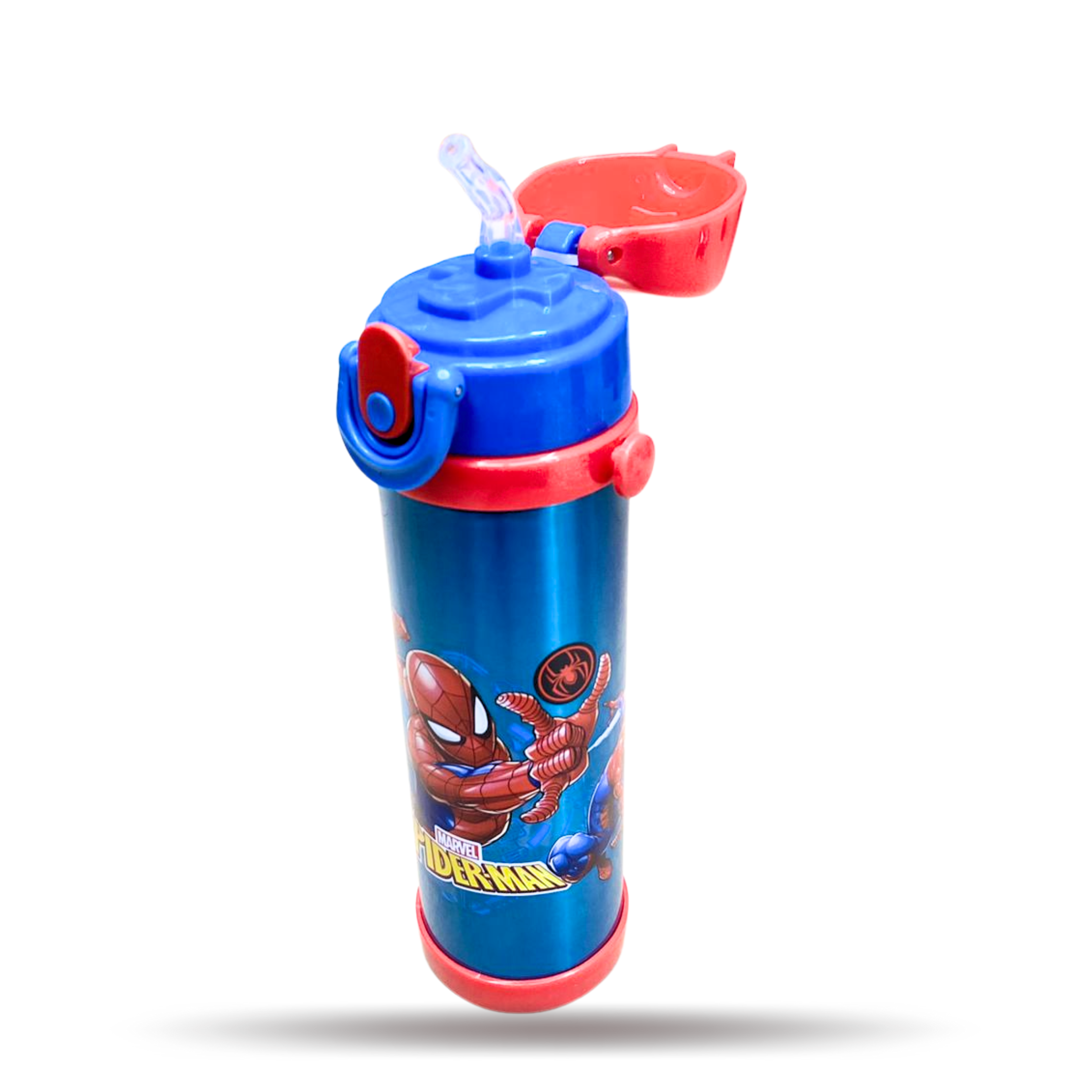 Spider-Man Stainless Metal Water Bottle (500ml) | Leak-Proof & Kids Favorite - Image 2