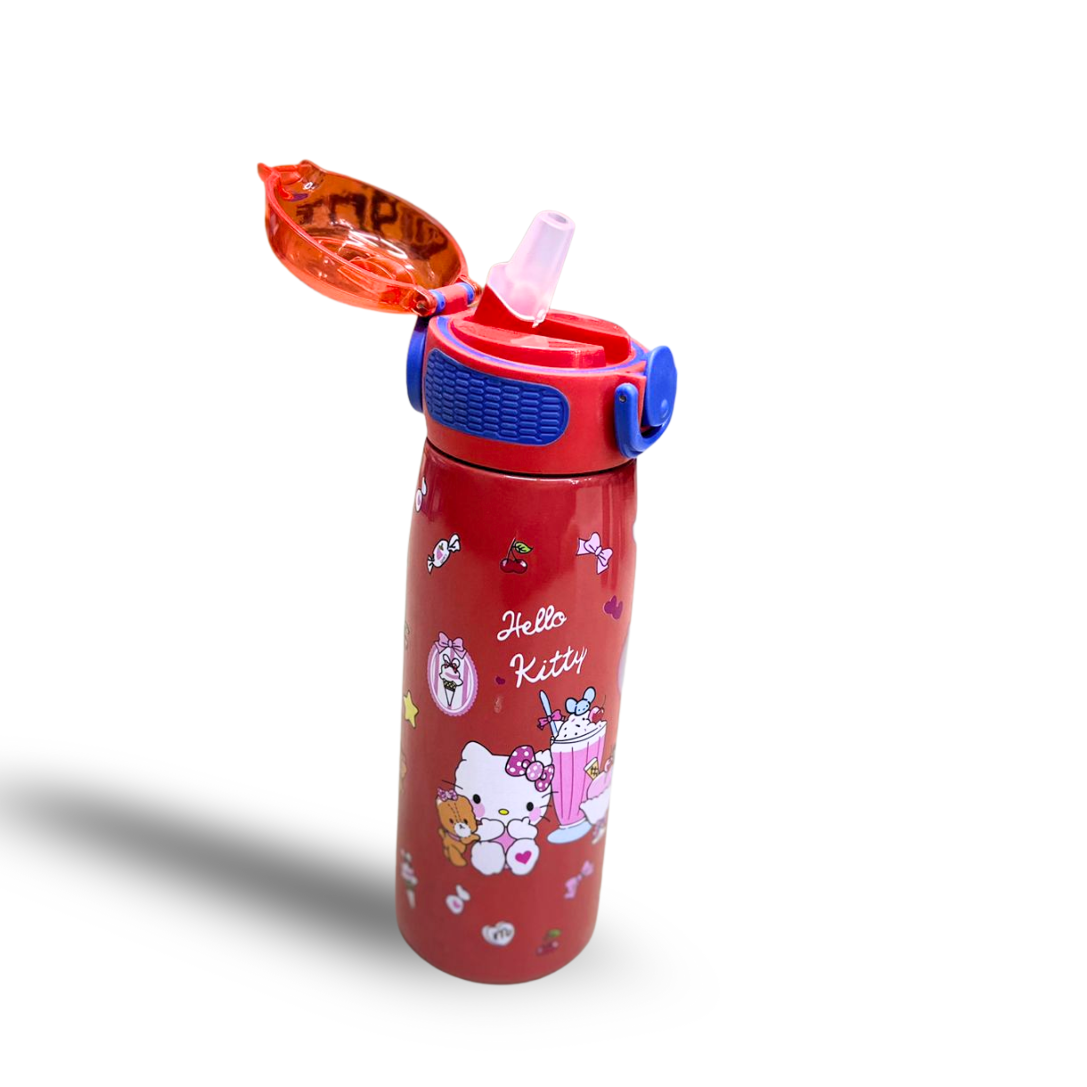 Hello Kitty Premium Stainless Steel Water Bottle β 700ml | Flip-Top Straw Lid - Image 2