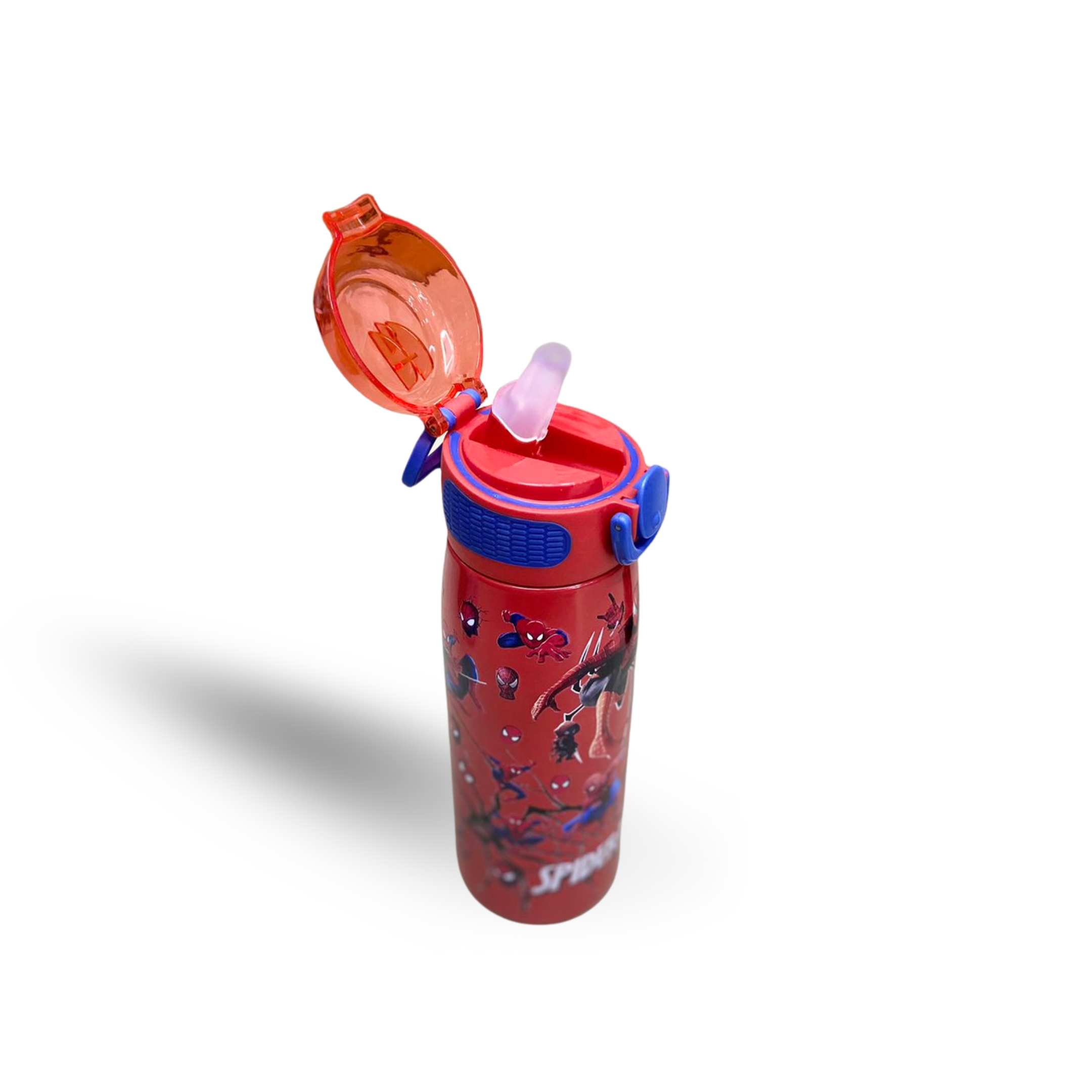 Spider-Man Stainless Steel Water Bottle β 700ml | Flip-Top Straw Lid - Image 2