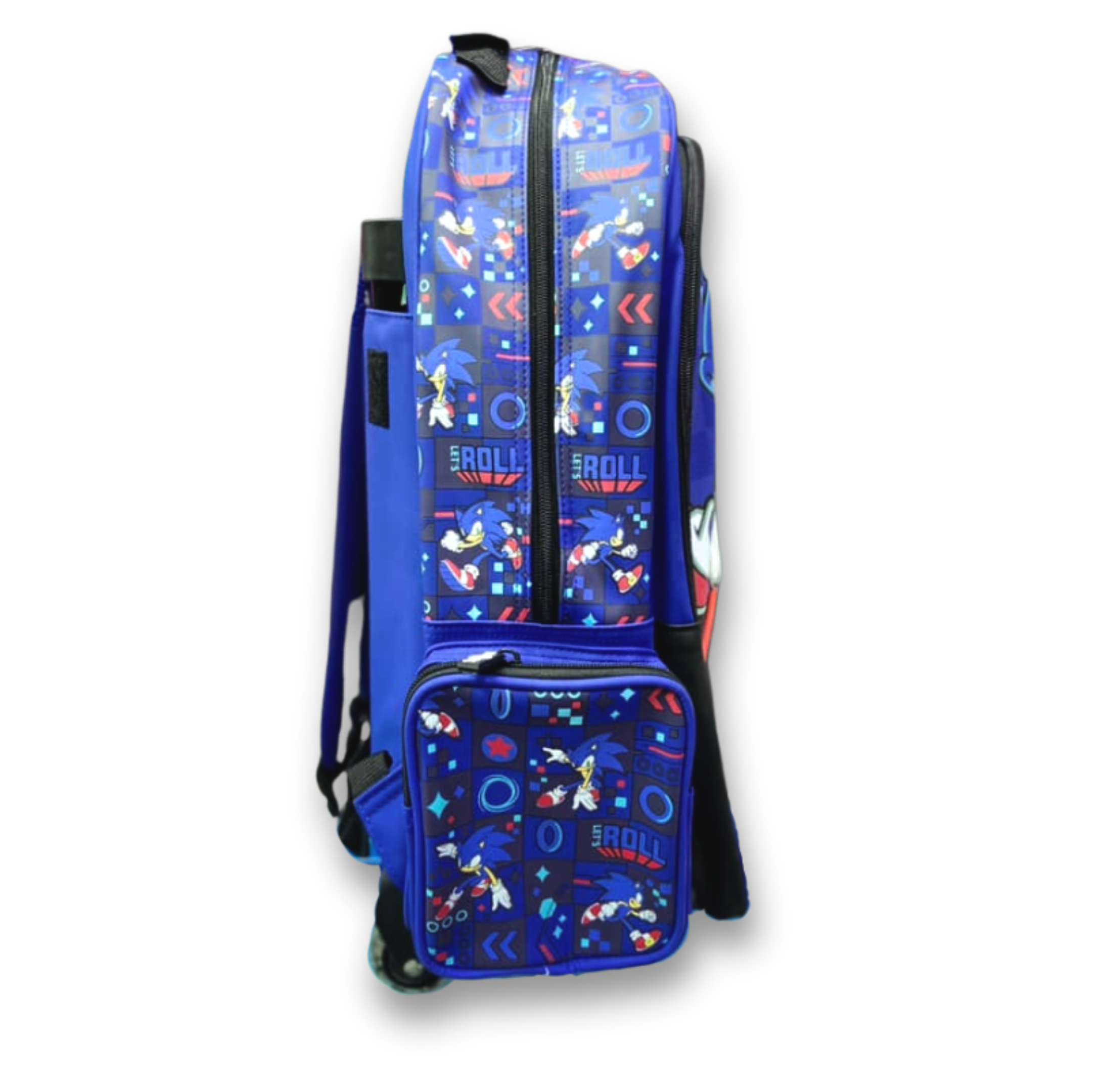 Original Smiggle Sonic the Hedgehog Trolley Bag – 20 Inch | Grade 1–5 School & Travel Rolling Backpack - Image 3