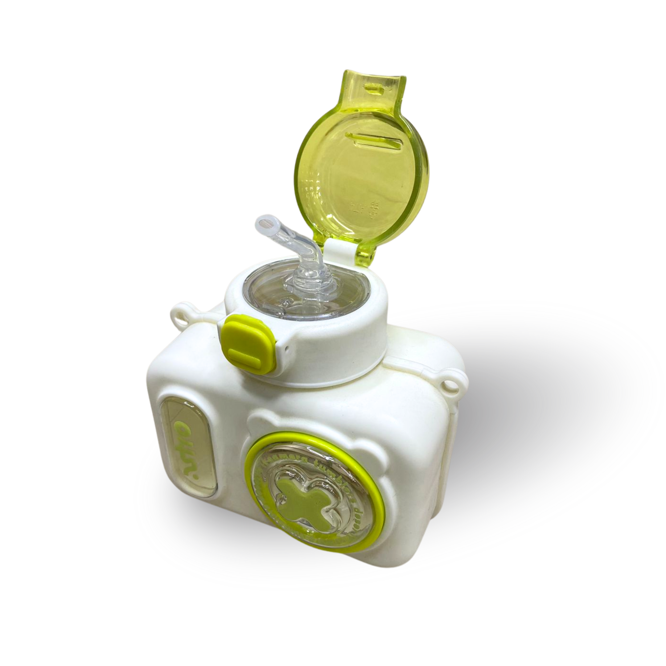 Camera Shape Kids Water Bottle – 350ml | Cute & Leak-Proof with Strap - Image 2