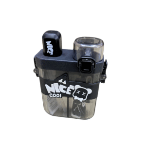 Nice Cool Dual-Compartment Water Bottle – 620ml | Leak-Proof with Carry Strap