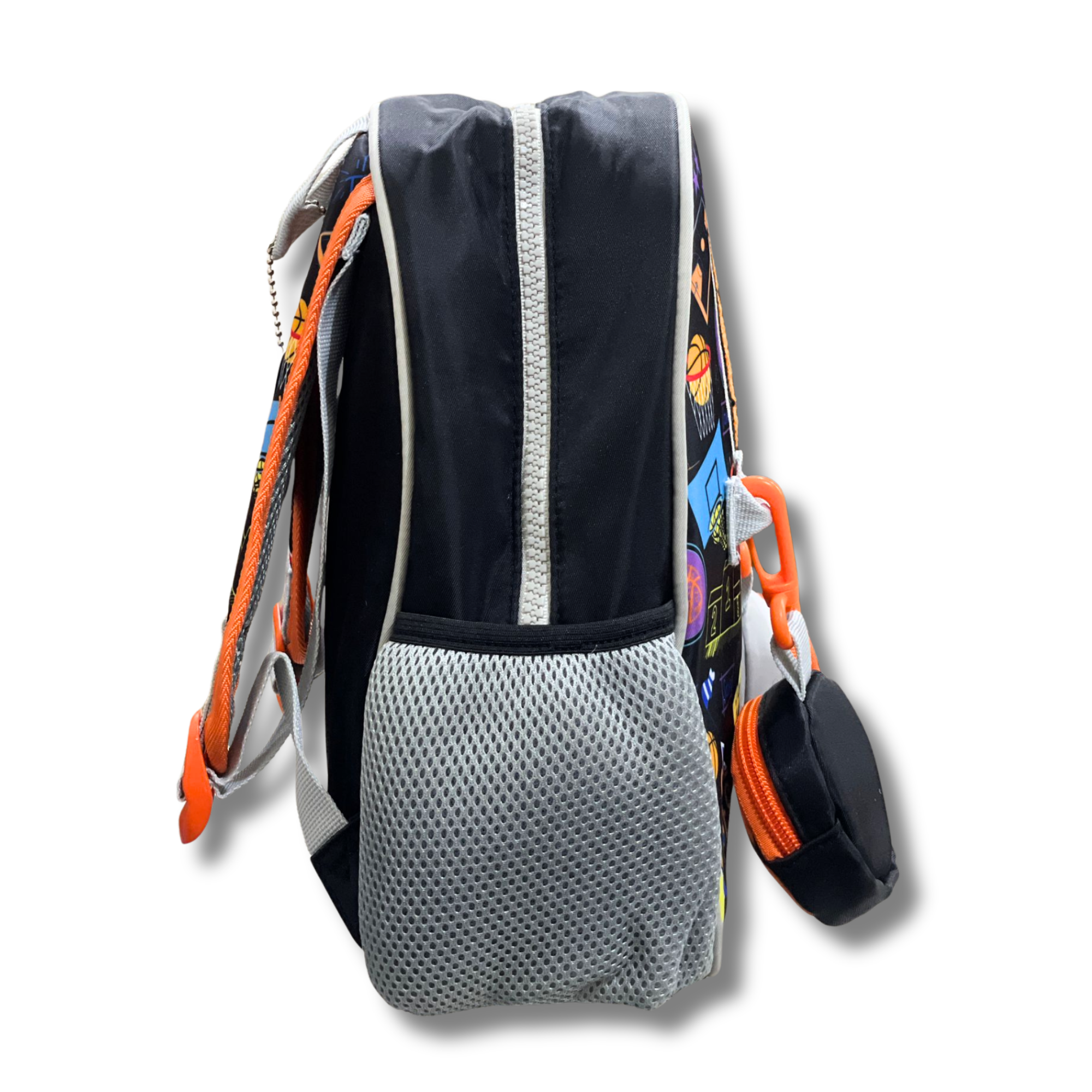 Vest 11" Mini Basketball Backpack – Sporty Round Pockets | Playgroup & Toddlers - Image 3