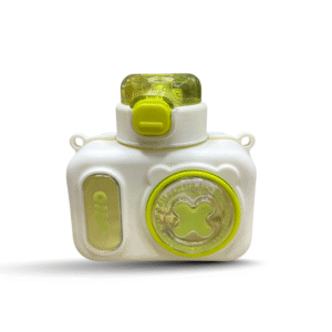 Camera Shape Kids Water Bottle – 350ml | Cute & Leak-Proof with Strap